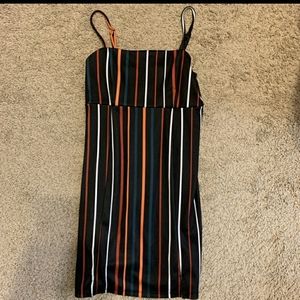 Wild Fable 70s style stripped dress
